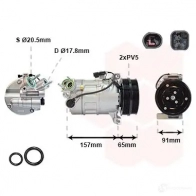 Компрессор кондиционера VAN WEZEL 5901K700 1424751255 5410909685782 XGI QD - Изображение 2