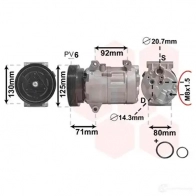 Компрессор кондиционера VAN WEZEL 476293 4300K441 GU9YSY 6043K4 41 - Изображение 2