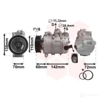 Компрессор кондиционера VAN WEZEL 456486 QIU LS9P 0300K344 5410909498177 - Изображение 2