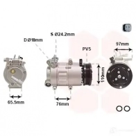 Компрессор кондиционера VAN WEZEL MJE0 5 1801K001 1437850579 - Изображение 2