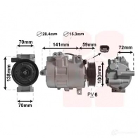 Компрессор кондиционера VAN WEZEL 83W4 10A 5410909610463 5801K701 481920 - Изображение 3