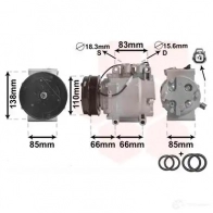 Компрессор кондиционера VAN WEZEL 5410909520748 467009 2500K260 4H9 0SW - Изображение 2
