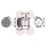 Компрессор кондиционера VAN WEZEL B2I1E6 60 07K108 0700K108 Chrysler Voyager 4 (RG, RS) Минивэн