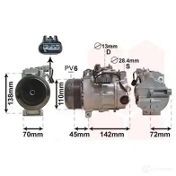 Компрессор кондиционера VAN WEZEL 1208135155 5410909650353 OW 0K9 3000K682