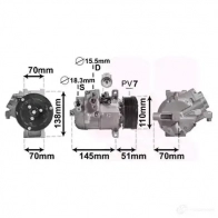 Компрессор кондиционера VAN WEZEL 5JB DH 5200K140 5410909578473 Suzuki Grand Vitara (JT, TE, TD) 2 2005 – 2020