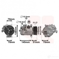 Компрессор кондиционера VAN WEZEL 5JB DH 5200K140 5410909578473 479185 - Изображение 2