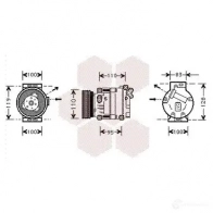 Компрессор кондиционера VAN WEZEL 455573 OW7VC0 6001 K019 0100K019