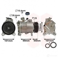 Компрессор кондиционера VAN WEZEL 0601K702 458242 5410909631185 TLKOH N - Изображение 2