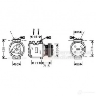 Компрессор кондиционера VAN WEZEL LQX2F0 602 5K009 466999 2500k009
