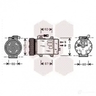 Компрессор кондиционера VAN WEZEL PX23HTE Volvo S40 1 (644) Седан 1.9 DI 95 л.с. 1999 – 2000 5900K029 60 59K029