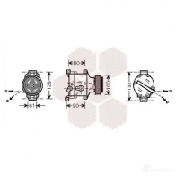 Компрессор кондиционера VAN WEZEL Ford KA 2 (CCU, RU8) Хэтчбек 1.2 69 л.с. 2008 – наст. время 1700K103 ZKB5Y 6017K1 03