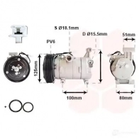 Компрессор кондиционера VAN WEZEL 1437852327 2701K703 JR 3F79 - Изображение 2