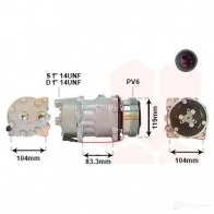 Компрессор кондиционера VAN WEZEL 6009K1 76 460307 0900K176 5YDST