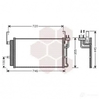 Радиатор кондиционера VAN WEZEL P7ZWLN 82005084 486131 608250 84