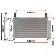 Радиатор кондиционера VAN WEZEL U3OAI 485761 60 815081 81005081 - Изображение 2