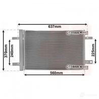 Радиатор кондиционера VAN WEZEL RS6C L9G 5410909600853 09015702 460335 - Изображение 2