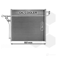 Радиатор кондиционера VAN WEZEL 5410909617707 30015704 W QM1N 468908 - Изображение 2