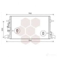 Радиатор кондиционера VAN WEZEL 03005324 6003 5324 I5BUBH Audi A6 (C5) 2 Универсал 4.2 Rs6 Plus Quattro 480 л.с. 2004 – 2005