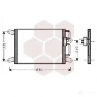 Радиатор кондиционера VAN WEZEL 6017520 3 86PEE 17005203 Fiat Marea (185) 1 Седан 2.4 JTD 130 130 л.с. 1999 – 2002