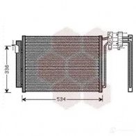 Радиатор кондиционера VAN WEZEL 60 065281 I2RGKJV 458097 06005281