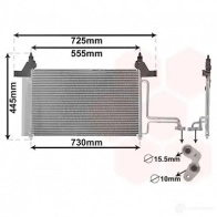Радиатор кондиционера VAN WEZEL Fiat Stilo (192) 1 Хэтчбек 1.2 16V (192xA1B) 80 л.с. 2002 – 2006 60 175253 76RZ2QG 17005253
