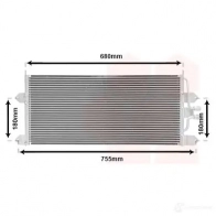 Радиатор кондиционера VAN WEZEL 7D833NP 58005145 481689 60 585145