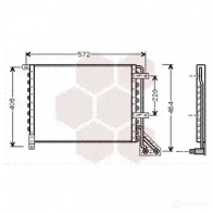 Радиатор кондиционера VAN WEZEL 73005063 607350 63 484974 KSL8Y