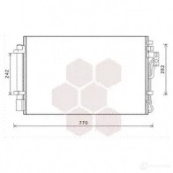 Радиатор кондиционера VAN WEZEL 83005157 487120 608 35157 ON1V85