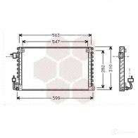 Радиатор кондиционера VAN WEZEL Peugeot 106 40005180 M6WWGQ 6040 5180