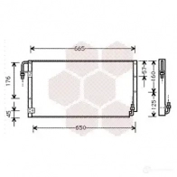 Радиатор кондиционера VAN WEZEL 53005211 Toyota Corolla (E100) 7 Седан 1.3 12V (EE100) 72 л.с. 1992 – 1997 6053521 1 6CIF4LE