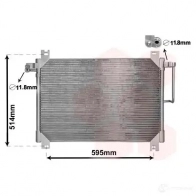 Радиатор кондиционера VAN WEZEL UXWGK QO 5410909540111 478184 47005074 - Изображение 2