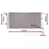 Радиатор кондиционера VAN WEZEL Audi A5 (F53) 2 Купе 3.0 Tdi Quattro 272 л.с. 2017 – наст. время 03015704 V UFDG