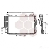 Радиатор кондиционера VAN WEZEL 6082509 1 Hyundai Matrix 82005091 J99D2