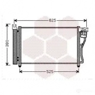 Радиатор кондиционера VAN WEZEL 82005164 6082516 4 0B2K7FL Hyundai Accent (MC) 3 Хэтчбек 1.5 CRDi GLS 110 л.с. 2005 – 2010