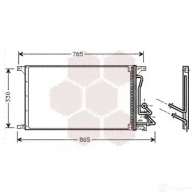 Радиатор кондиционера VAN WEZEL 127WFR 18005304 6 0185304 464511