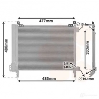 Радиатор кондиционера VAN WEZEL RLS3 A 13015704 Nissan Micra (K13) 4 2010 – 2017 5410909645083
