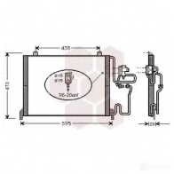 Радиатор кондиционера VAN WEZEL 6 0435144 NDXVVW 43005144 476124