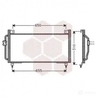 Радиатор кондиционера VAN WEZEL 51005038 60 515038 478972 WB0UOB