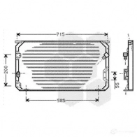 Радиатор кондиционера VAN WEZEL Toyota Corolla (E100) 7 1991 – 2000 RPMKD3 53005246 6053524 6