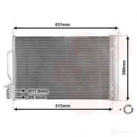 Радиатор кондиционера VAN WEZEL 44 JQN 37015703 1437854904 - Изображение 2