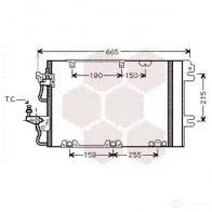 Радиатор кондиционера VAN WEZEL 472273 HLPQ5L 6037538 4 37005384