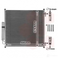Радиатор кондиционера VAN WEZEL 5410909579524 02005218 456003 T HYD00 - Изображение 2