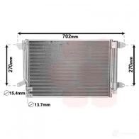 Радиатор кондиционера VAN WEZEL 481720 OCD0PZ 58005330 6058 5330