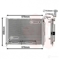 Радиатор охлаждения двигателя VAN WEZEL 5DYWC2U 4300M499 6043M49 9 476313
