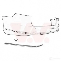 Накладка бампера VAN WEZEL 4UNSP LI 5740553 481108 5410909590703 - Изображение 3