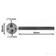 Осушитель кондиционера VAN WEZEL 6058D21 0 481755 X5JEI 5800D210 - Изображение 2