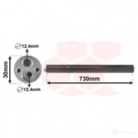 Осушитель кондиционера VAN WEZEL 6058D21 0 481755 X5JEI 5800D210 - Изображение 6