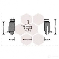 Осушитель кондиционера VAN WEZEL K7NK8 474716 4000D059 6 040D059