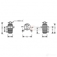 Осушитель кондиционера VAN WEZEL 0700d059 6 007D059 X18IN 1423214746