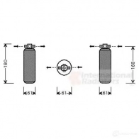 Осушитель кондиционера VAN WEZEL 2500d211 JIWFAR F 5410909372606 1423215671